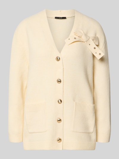 Zero Strickjacke mit Knopfleiste Ecru 2
