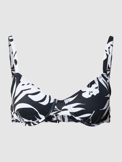 Roxy Bikini-Oberteil mit Allover-Muster Modell 'ROXY LOVE THE OCEANA' Black 2