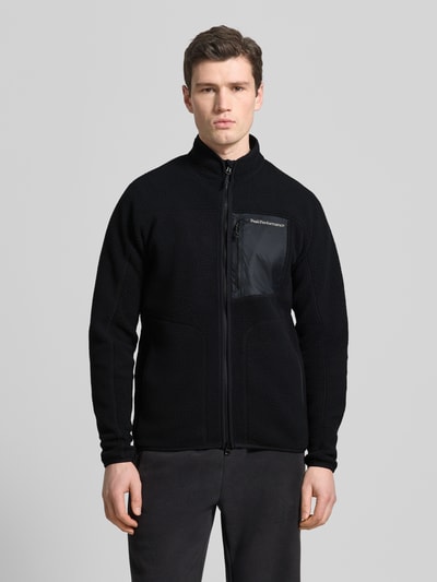 Peak Performance Bluza polarowa z dwukierunkowym zamkiem błyskawicznym model 'NatureRush' Czarny 4