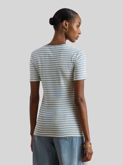 Lauren Ralph Lauren Regular Fit T-Shirt aus Baumwoll-Mix Hellblau 5