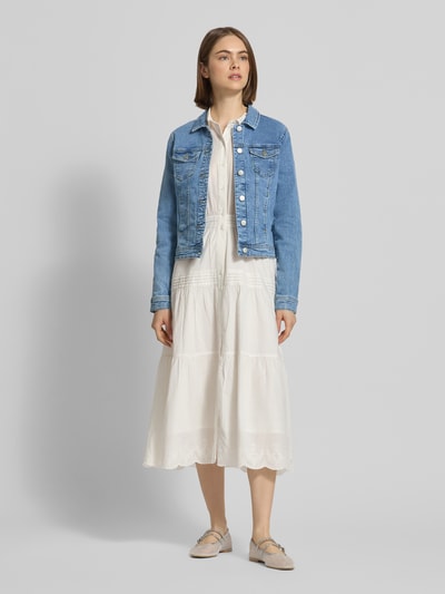 ONLY Regular Fit Jeansjacke aus Baumwoll-Mix Modell 'WONDER' Jeansblau 1