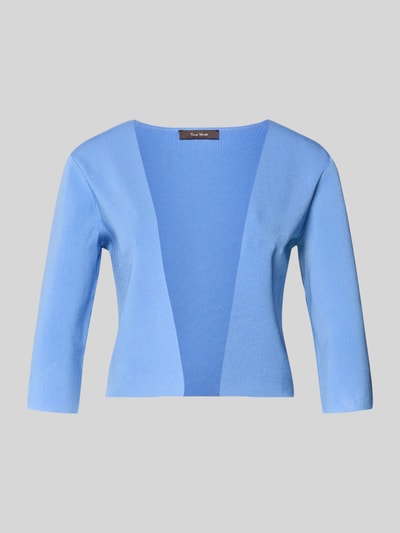Produktfoto, Bolero mit 3/4-Arm von Vera Mont aus blauem Viskose-Mix mit Stretch, körpernahe Passform und offener Vorderseite