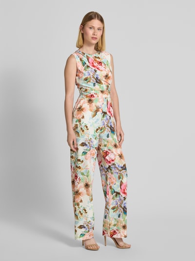 Swing Jumpsuit mit Rundhalsausschnitt Hellgruen 1