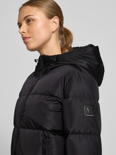 ARMANI EXCHANGE Płaszcz puchowy o kroju regular fit z dwustronnym zamkiem błyskawicznym Czarny 3