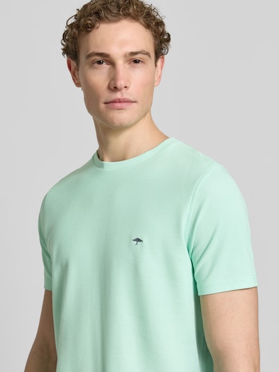 Fynch-Hatton Regular Fit T-Shirt mit Logo-Stitching Mint 3