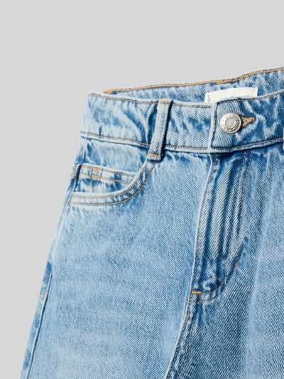 MANGO Wide Fit Jeans mit Logo-Patch Blau 2