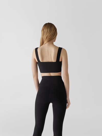 Victoria Beckham Bandeau-Top in Ripp-Optik Black 5