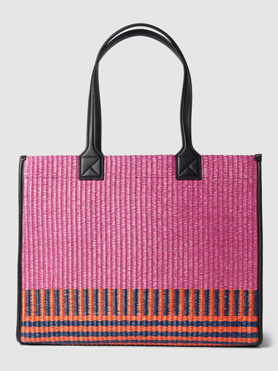 Karl Lagerfeld Tote Bag mit Label-Detail Modell 'raffia' Pink 4