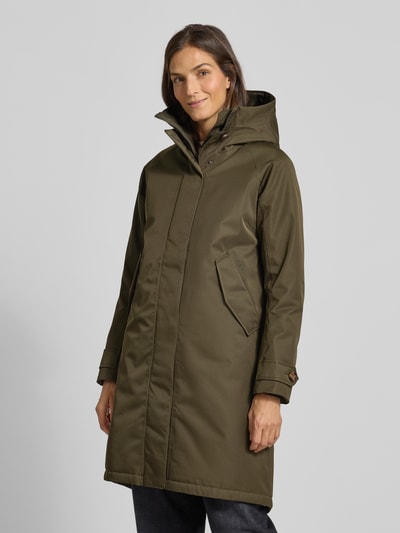 Didriksons Parka met capuchon, model 'LUNA' Donkergroen - 4