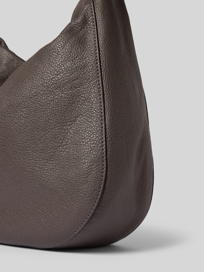 Abro Handtasche mit Logo-Applikation Modell 'Mia' Dunkelgrau 3