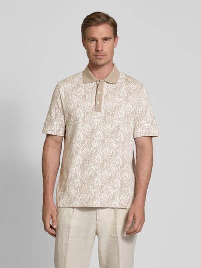 MAERZ Muenchen Poloshirt met ribboorden Ecru - 4
