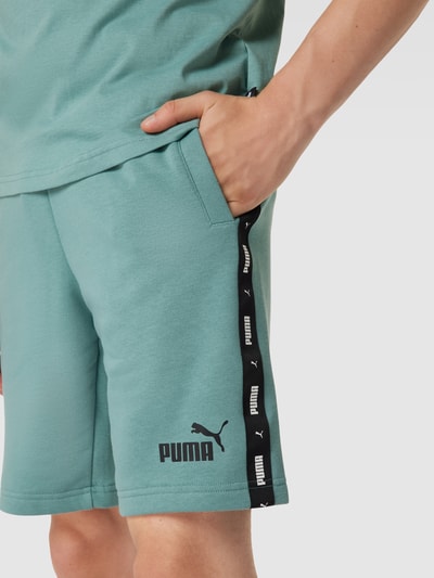 Puma Szorty z detalami z logo Morski 3