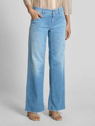 Cambio Jeansy o kroju relaxed fit z dodatkiem streczu model ‘TESS’ Jasnoniebieski 4