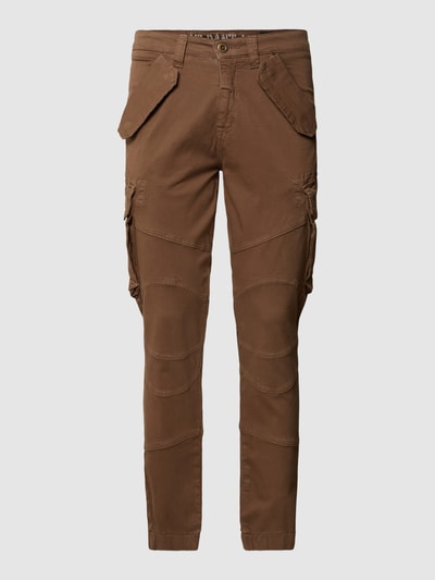 Alpha Industries Cargobroek met labeldetails, model 'COMBAT' Taupe - 2