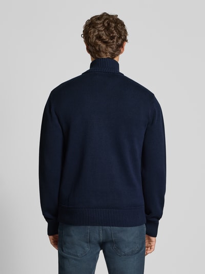 Napapijri Strickjacke mit Stehkragen Modell 'BERTI' Marine 5