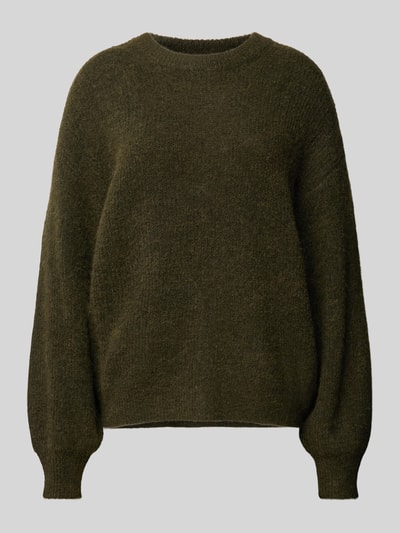 MSCH Copenhagen Strickpullover mit Rundhalsausschnitt Modell 'Gustel' Khaki 2