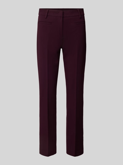 MAC Slim Fit Stoffhose mit Leistentaschen Modell 'Annalena' Aubergine 1