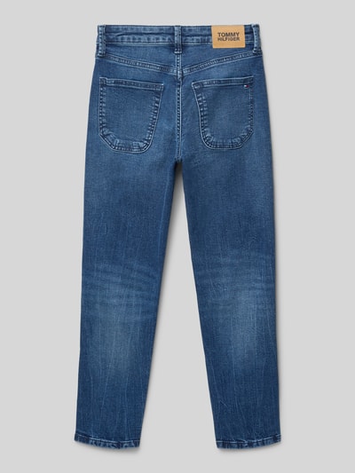 Tommy Hilfiger Teens Jeansy o kroju straight fit z mieszanki bawełny Niebieski 3