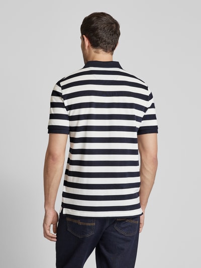 Gant Poloshirt mit Label-Stitching Modell 'STRIPE' Marine 5