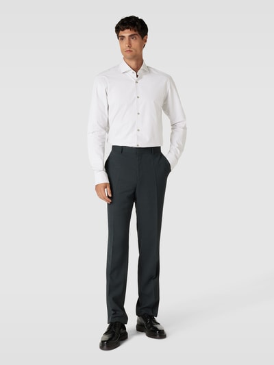 BOSS Regular Fit Business-Hemd mit feinem Allover-Muster Modell 'Joe' Schilf 1