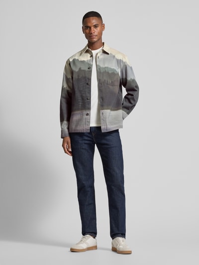 Scotch & Soda Relaxed Fit Hemdjacke mit Brusttasche Blau 1