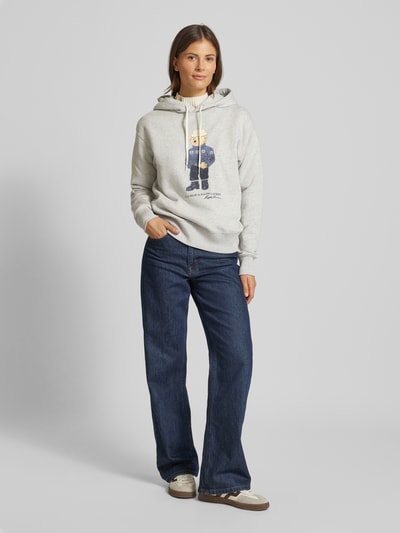 Polo Ralph Lauren Sweatshirt mit Kapuze Hellgrau 1