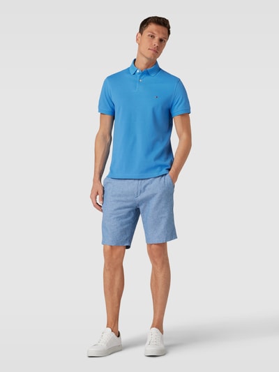 Tommy Hilfiger Poloshirt mit Label-Stitching Aqua 1