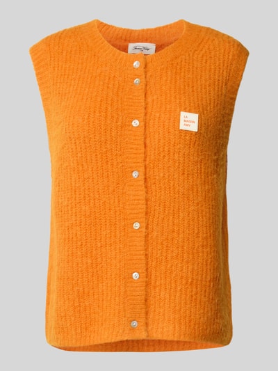 American Vintage Mouwloos vest met labelpatch Oranje - 2