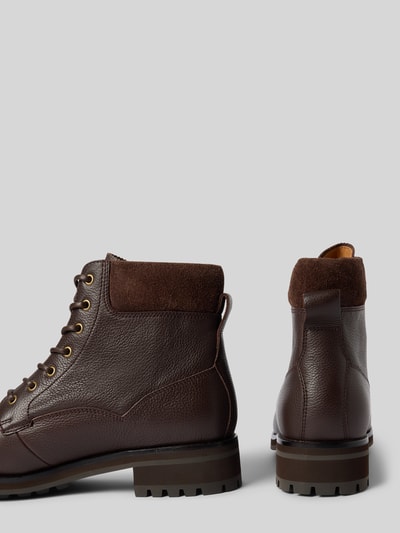 Polo Ralph Lauren Boots van runderleer met profielzool, model 'BRYSON' Donkerbruin - 2