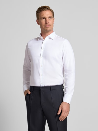 Christian Berg Men Regular fit zakelijk overhemd met kentkraag Wit - 4
