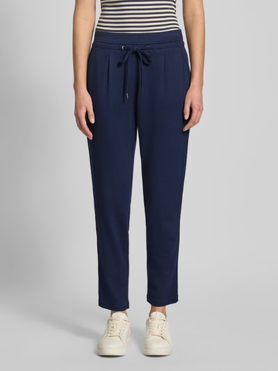 Christian Berg Woman Regular Fit Stoffhose aus Viskose-Mix Dunkelblau 4
