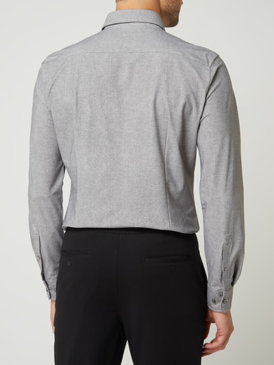 JOOP! Collection Slim Fit Business-Hemd mit Stretch-Anteil Modell 'Pajos' - atmungsaktiv  Silber Melange 5