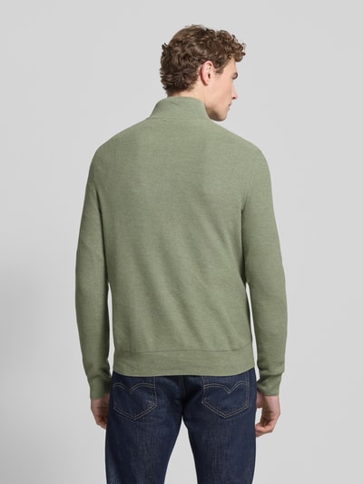Polo Ralph Lauren Regular Fit Troyer mit Label-Stitching Lind Melange 5