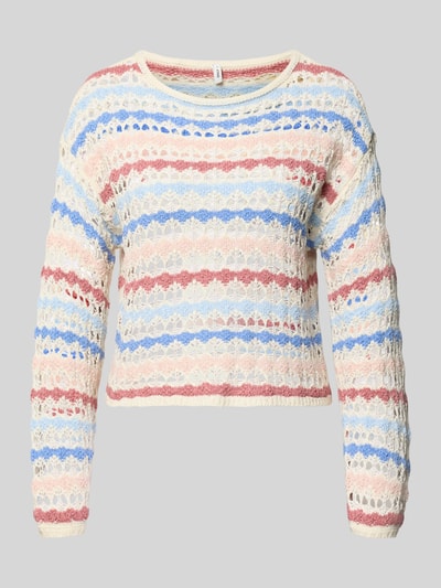 ONLY regular fit pullover met overgeslagen schouders model 'GEENA' Ecru - 2