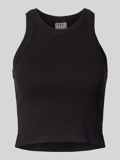 AIMN Crop Top mit Rundhalsausschnitt Black 2