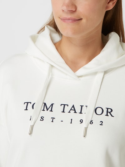 Tom Tailor Hoodie mit überschnittenen Schultern  Weiss 3