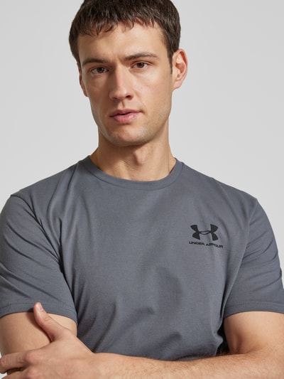 Under Armour T-Shirt mit Label-Print Anthrazit 3