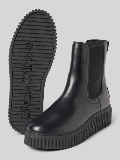 Marc O'Polo Chelsea boots van echt runderleer Zwart - 4