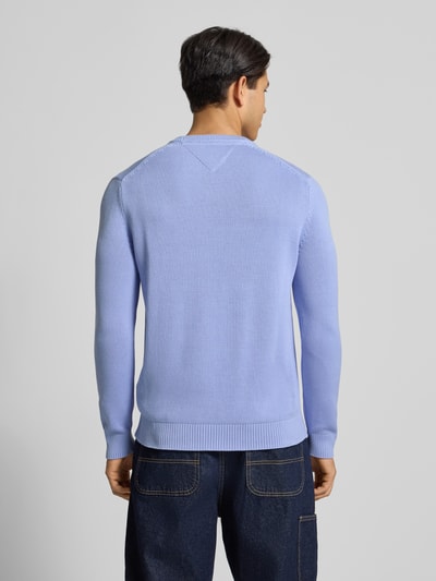 Tommy Jeans Regular fit gebreide pullover van zuiver katoen Lichtblauw - 5