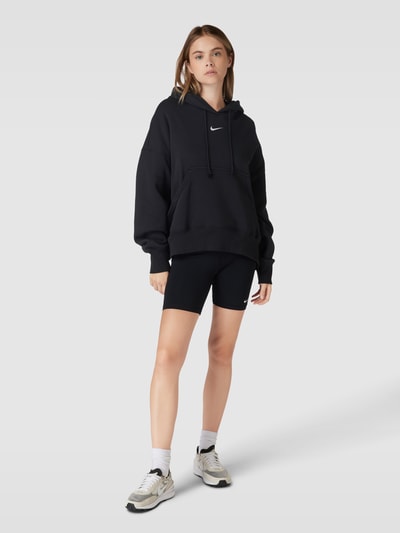 Nike Bluza z kapturem z nadrukiem z logo Czarny 1