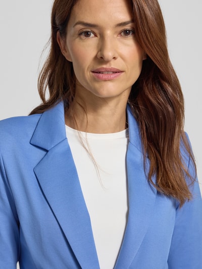 ICHI Żakiet z kołnierzem z połami i kieszeniami z wypustką model ‘KATE’ Szaroniebieski 3