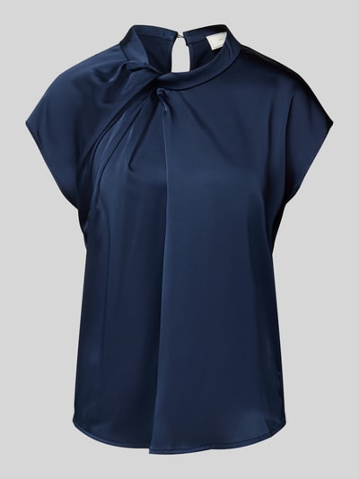 Neo Noir Blusenshirt mit Stehkragen Dunkelblau 2