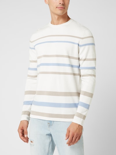 Tom Tailor Denim Pullover mit Streifenmuster Offwhite 4