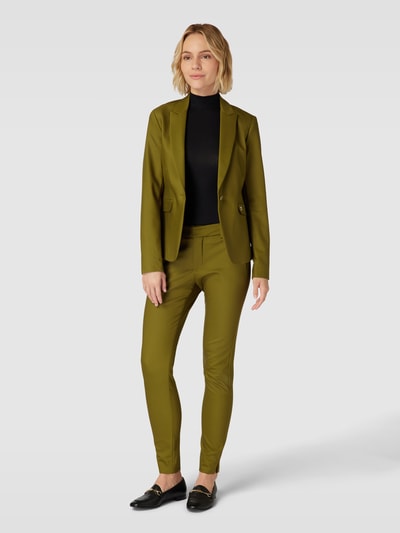 MOS MOSH Stoffhose mit Label-Detail Modell 'Abbey' Schilf 1