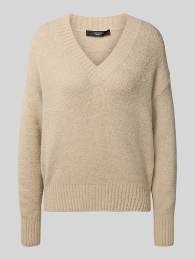 Weekend Max Mara Comfort fit gebreide pullover van wolmix, model 'VISITA' Zand - 2