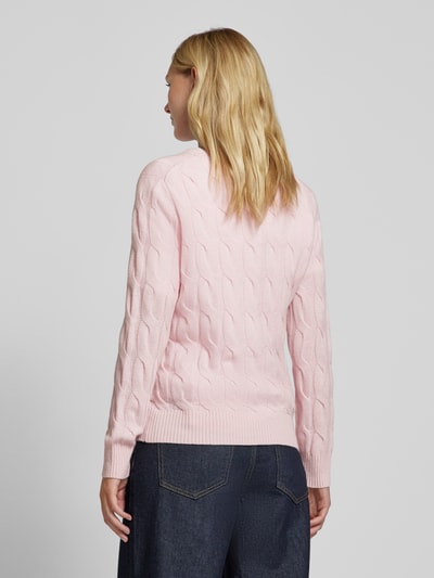 Tommy Hilfiger Strickpullover mit gerippten Abschlüssen Rosa 5