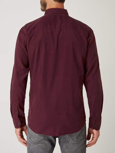 SELECTED HOMME Regular fit vrijetijdsoverhemd van twill, model 'Clark' Bordeaux - 5