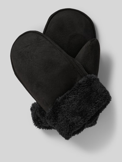 EEM Handschuhe mit Futter aus Kunstfell Black 1