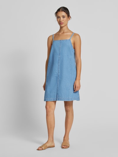 Tom Tailor Denim Mini-Jeanskleid aus reiner Baumwolle Hellblau 1