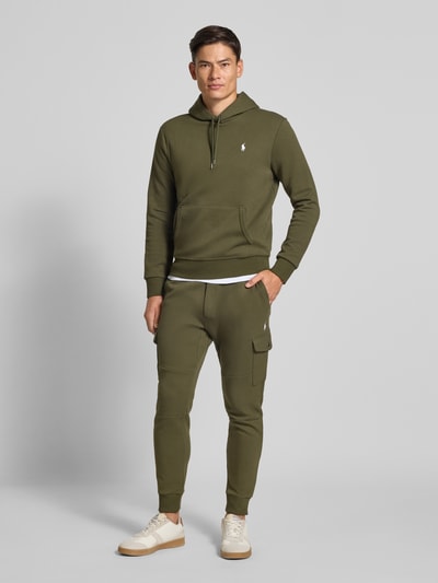 Polo Ralph Lauren Slim fit sweatpants met cargozakken Olijfgroen - 1